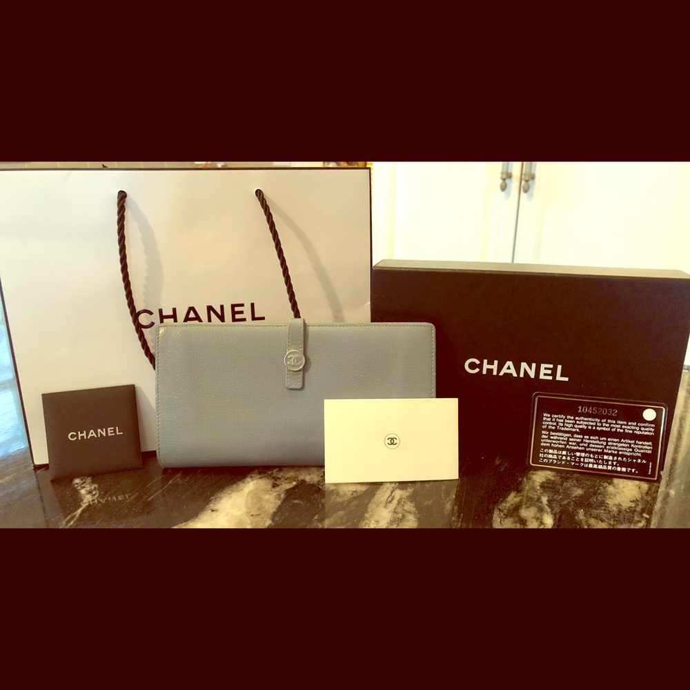 BLUE CHANEL WALLET